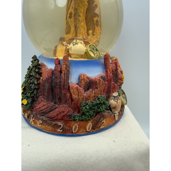 Salt Lake City 2002 Olympic Winter Games Snow Globe Rare Vintage Southwestern - Picture 4 of 9